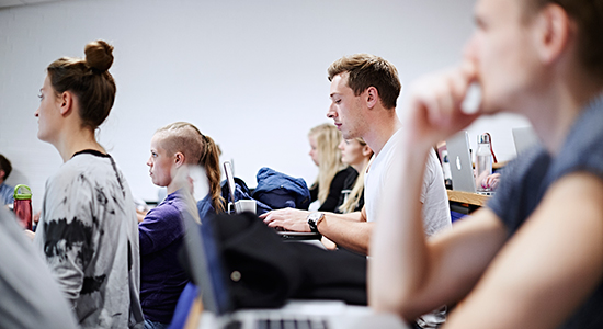 Portrait of students at a lecture