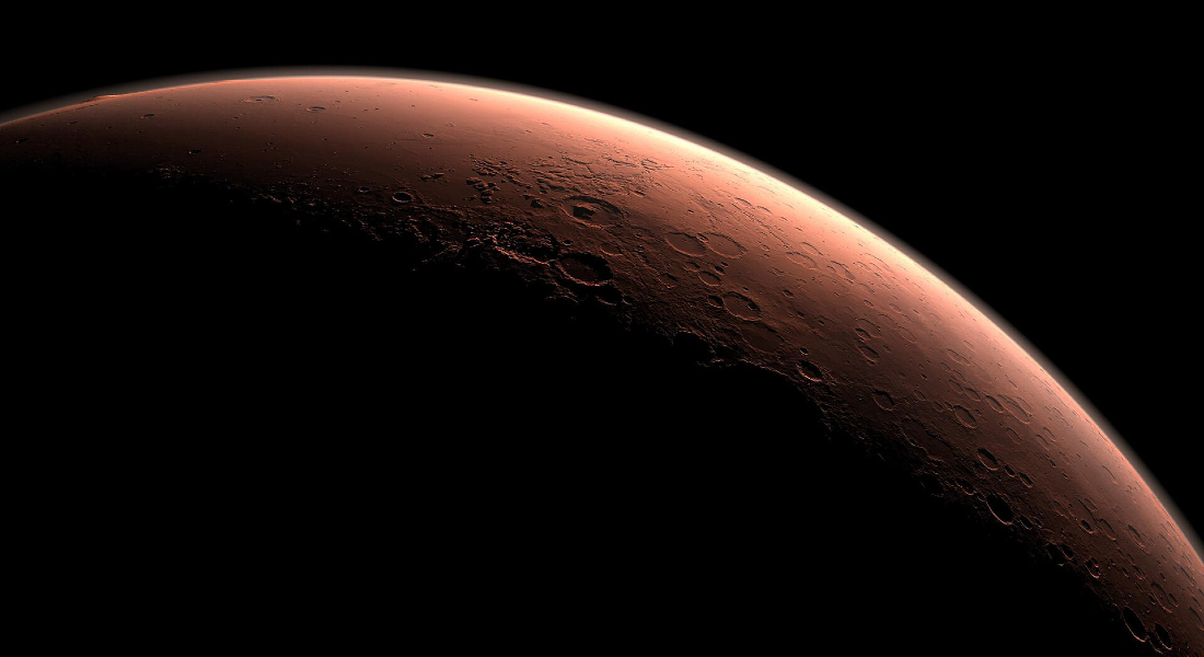 Photo from Space showing the Gale Crater on Mars Photo from Space showing the Gale Crater on Mars